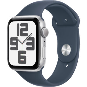 Apple Watch SE2 2023, GPS, 44 mm, Silver Aluminium Case, Storm Blue Sport Band, S/M Apple Watch SE2 2023, GPS, 44 mm, Silver Aluminium Case, Storm Blue Sport Band, S/M