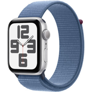 Apple Watch SE2 2023, GPS, 44 mm, Silver Aluminium Case, Winter Blue Sport Loop Apple Watch SE2 2023, GPS, 44 mm, Silver Aluminium Case, Winter Blue Sport Loop