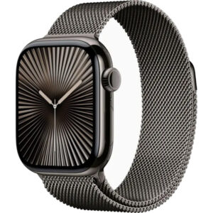 Apple Watch Seria 10, GPS + Cellular, 42 mm, Slate Titanium Case, Slate Milanese Loop Apple Watch Seria 10, GPS + Cellular, 42 mm, Slate Titanium Case, Slate Milanese Loop