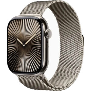 Apple Watch Seria 10, GPS + Cellular, 46 mm, Gold Titanium Case, Gold Milanese Loop, M/L Apple Watch Seria 10, GPS + Cellular, 46 mm, Gold Titanium Case, Gold Milanese Loop, M/L