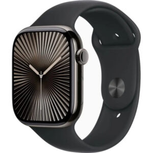 Apple Watch Seria 10, GPS + Cellular, 46 mm, Slate Titanium Case, Black Sport Band, M/L Apple Watch Seria 10, GPS + Cellular, 46 mm, Slate Titanium Case, Black Sport Band, M/L