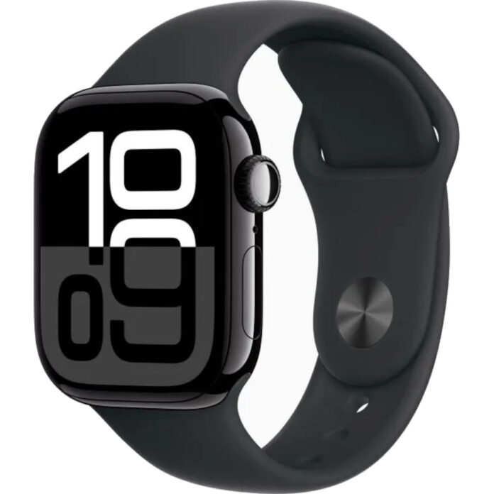 Apple Watch Series 10, GPS + Cellular, 42mm, Jet Black Aluminium Case, Black Sport Band, Marime S/M Apple Watch Series 10, GPS + Cellular, 42mm, Jet Black Aluminium Case, Black Sport Band, Marime S/M