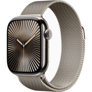 Apple Watch Series 10, GPS + Cellular, 42mm, Natural Titanium Case, Natural Milanese Loop Apple Watch Series 10, GPS + Cellular, 42mm, Natural Titanium Case, Natural Milanese Loop