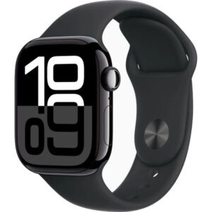 Apple Watch Series 10, GPS + Cellular, 42mm, Jet Black Aluminium Case, Black Sport Band, Marime M/L Apple Watch Series 10, GPS + Cellular, 42mm, Jet Black Aluminium Case, Black Sport Band, Marime M/L