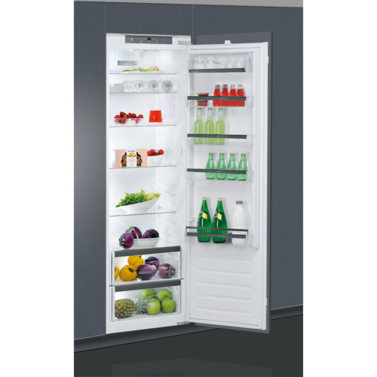 Frigider cu o usa incorporabil Whirlpool ARG 18081, 314 l, Tehnologia al 6-lea Simt, Fresh Control, Control Electronic, LED, Auto Dezghetare, Ventilare, Clasa F