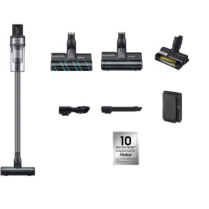 Aspirator vertical Samsung Jet 75E Complete VS20B75ACR5/GE, 550 W, Motor Digital Inverter, 0.8 L, Argintiu/Negru Aspirator vertical Samsung Jet 75E Complete VS20B75ACR5/GE, 550 W, Motor Digital Inverter, 0.8 L, Argintiu/Negru