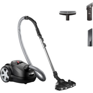 Aspirator cu sac Philips Seria 8000 XD8122/10, 900 W, 4 l, Sac S-bag, Filtru HEPA, Negru Aspirator cu sac Philips Seria 8000 XD8122/10, 900 W, 4 l, Sac S-bag, Filtru HEPA, Negru