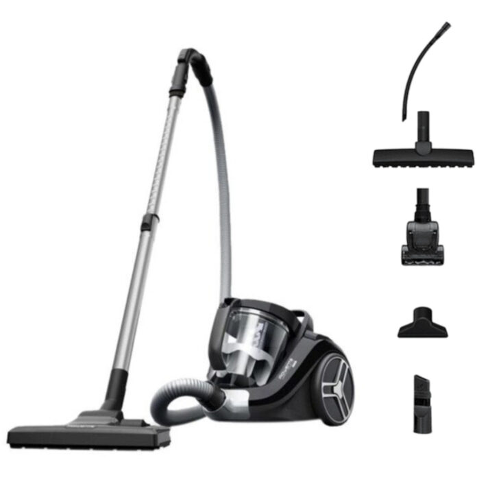 Aspirator fara sac Rowenta Compact Power XXL RO4B75EA, 2.5 l, 3 niveluri de filtrare, 750 W, Negru Aspirator fara sac Rowenta Compact Power XXL RO4B75EA, 2.5 l, 3 niveluri de filtrare, 750 W, Negru