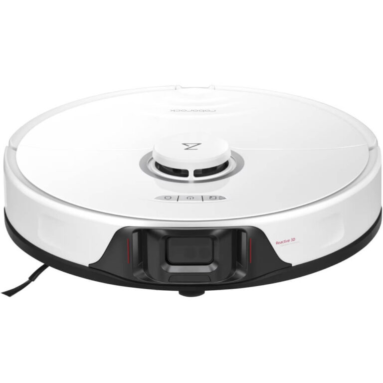 Aspirator robot Roborock S8 S802-00, 5200 mAh, 6000 Pa, Recipient praf 0.75 L, 4 senzori, 4 harti, 180 min, Alb