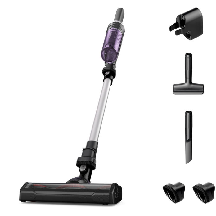 Aspirator vertical Rowenta X-Nano RH1129WO, 100 W, 0.4l, 4200 rpm, autonomie 40 min, 14.8V, tehnologie ciclonica, perie pentru tapiterie, negru & mov Aspirator vertical Rowenta X-Nano RH1129WO, 100 W, 0.4l, 4200 rpm, autonomie 40 min, 14.8V, tehnologie ciclonica, perie pentru tapiterie, negru & mov