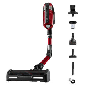 Aspirator vertical Rowenta X-Force 12.60 Flex RH98A9WO, 320 W, 0.9 l, Functie Boost, Autonomie 45 minute, Rosu/Negru Aspirator vertical Rowenta X-Force 12.60 Flex RH98A9WO, 320 W, 0.9 l, Functie Boost, Autonomie 45 minute, Rosu/Negru