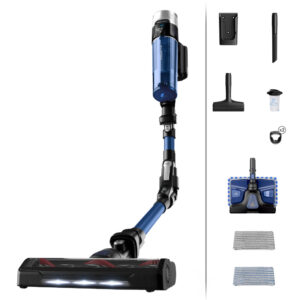Aspirator vertical Rowenta X-Force Flex 9.60 Aqua RH20C4WO, 250 W, 100 air watts, 3 trepte putere, functie boost, perie cu iluminare LED, autonomie pana la 45 minute, Negru/Albastru Aspirator vertical Rowenta X-Force Flex 9.60 Aqua RH20C4WO, 250 W, 100 air watts, 3 trepte putere, functie boost, perie cu iluminare LED, autonomie pana la 45 minute, Negru/Albastru