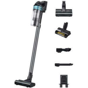 Aspirator vertical Samsung Jet 75E Pet VS20B75AGR1/GE, 0.8 l, 550 W, Afisaj LED, Autonomie 60 minute, Negru Chrometal Aspirator vertical Samsung Jet 75E Pet VS20B75AGR1/GE, 0.8 l, 550 W, Afisaj LED, Autonomie 60 minute, Negru Chrometal