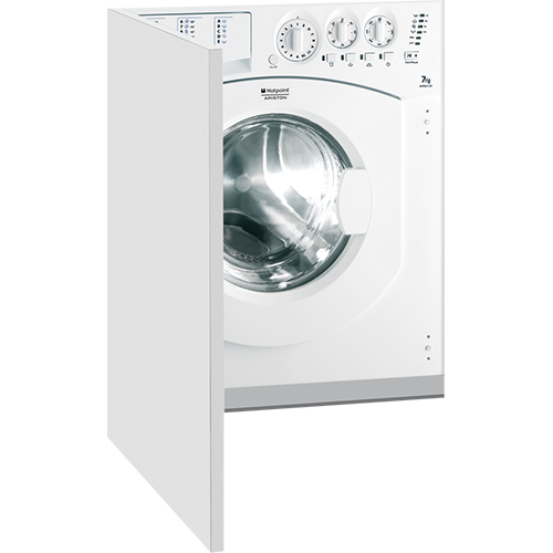 Masina de spalat rufe incorporabila Hotpoint AWM 129, 1200 RPM, 7 kg, Clasa A+, Alb