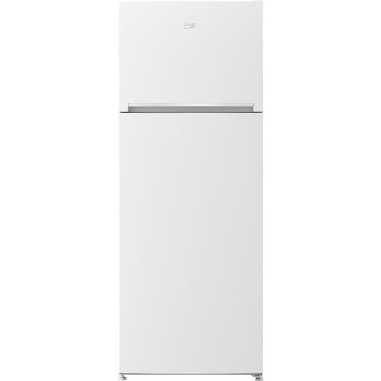 Frigider cu 2 usi Beko RDSE465K40WN, 437 L, Static, H 185 cm, Cooling Fan, Safety Glass, Alb, Clasa E