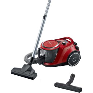 Aspirator fara sac Bosch ProSilence BGC41Q69, 600 W, 2.4 L, 25.1 kWh/an, Tub telescopic metalic, Filtru Hepa lavabil, Sistem EasyClean, Tehnologie AirCycle, Rosu Aspirator fara sac Bosch ProSilence BGC41Q69, 600 W, 2.4 L, 25.1 kWh/an, Tub telescopic metalic, Filtru Hepa lavabil, Sistem EasyClean, Tehnologie AirCycle, Rosu