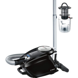 Aspirator fara sac Bosch BGS5SIL66B, 700 W, 3 L, 28 kWh/an, Nivel zgomot 66 dB, Tub telescopic, Filtru HEPA, Tehnologie SelfClean System, Raza de operare 11 m, Negru Aspirator fara sac Bosch BGS5SIL66B, 700 W, 3 L, 28 kWh/an, Nivel zgomot 66 dB, Tub telescopic, Filtru HEPA, Tehnologie SelfClean System, Raza de operare 11 m, Negru