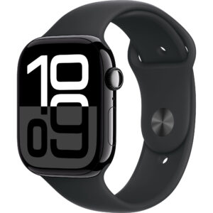 Apple Watch Series 10 , GPS, 46mm Jet Black Aluminium Case, Sport Band, Black, M/L Apple Watch Series 10 , GPS, 46mm Jet Black Aluminium Case, Sport Band, Black, M/L