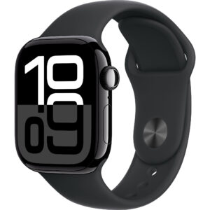 Apple Watch Series 10 , GPS, 42mm Jet Black Aluminium Case, Black Sport Band, S/M Apple Watch Series 10 , GPS, 42mm Jet Black Aluminium Case, Black Sport Band, S/M