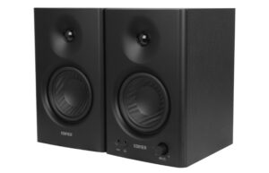 Boxe studio Edifier MR4-BK, 42W, RCA, AUX, iesire casti, Jack 3.5mm, negre Boxe studio Edifier MR4-BK, 42W, RCA, AUX, iesire casti, Jack 3.5mm, negre