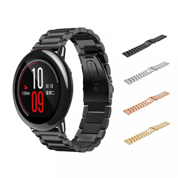 Bratara de schimb din metal cu zale mari  22mm pentru smartwatch Xiaomi AmazFit stratos  GTR 47mm,