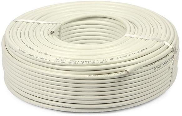 Cablu de alarma cu 4 fire din cupru 100%, ecranat, rola 100m, Elan 4CUEF