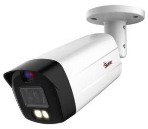 Camera de supraveghere, 5MP 2K, Iluminare duala 40m, Microfon, Alarma optica si sonora, Safer SAF-BM5MP40F36ST-A-ALARM Camera de supraveghere, 5MP 2K, Iluminare duala 40m, Microfon, Alarma optica si sonora, Safer SAF-BM5MP40F36ST-A-ALARM