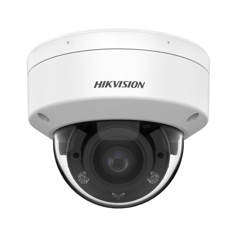 Camera supraveghere Dome Hikvision Hybrid Light ColorVu DS-2CE50DF3T-VPLSZE, 2 MP, 2.8-12 mm, lR/lumina alba 60 m, microfon, IP67, PoC