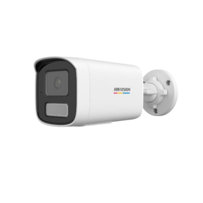 Camera supraveghere exterior IP cu iluminare duala Hikvision ColorVu DS-2CD1T47G3H-LIUF/SL, 4 MP, 2.8 mm, microfon si difuzor, IR + lumina alba 50 m, stroboscop, alarma, slot card, PoE