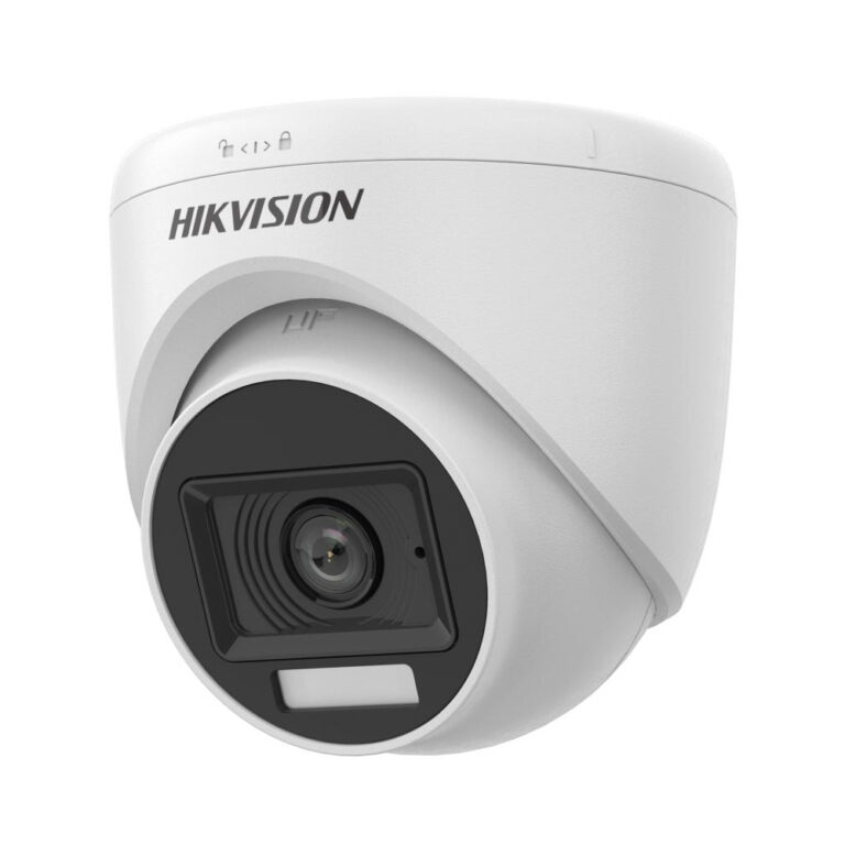 Camera supraveghere Dome Hikvision Smart Hybrid Light DS-2CE76D0T-LPFS(2.8MM), 2 MP, IR 20 m, lumina alba 20 m, 2.8 mm