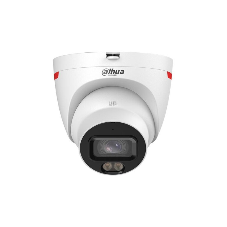 Camera supraveghere IP Dome Dahua WizSense DH-IPC-HDW2249T-S-PRO, 2 MP, 2.8 mm, lumina calda 30 m, microfon, PoE, slot card