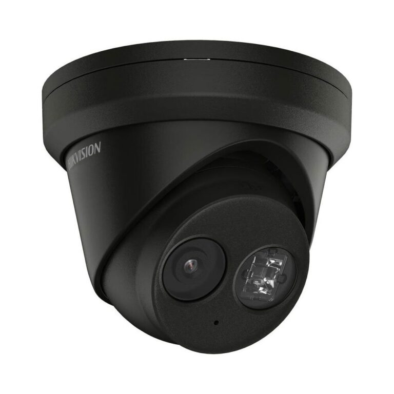 Camera supraveghere IP Dome Hikvision AcuSense DS-2CD2363G2-IU28B, 6 MP, IR 30 m, 2.8 mm, slot card, microfon, clasificare om/vehicul, IP67, PoE, negru