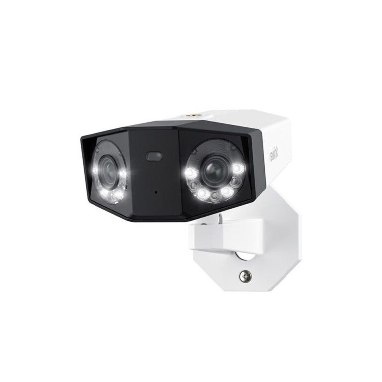 Camera supraveghere panoramica IP Reolink Duo 3 P750, 16 MP, IR / lumina alba 30 m, 2.8 mm, PoE, microfon, difuzor, slot card, detectie persoane / vehicule / animale