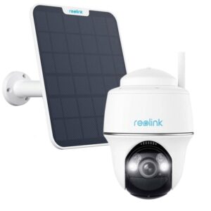 Camera supraveghere rotativa PT wireless WiFi cu panou solar Reolink Argus PT B430+SOLAR, 5 MP, IR / lumina alba 10 m, microfon, difuzor, slot card, detectie persoane / vehicule / animale, acumulator 6000 mAh Camera supraveghere rotativa PT wireless WiFi cu panou solar Reolink Argus PT B430+SOLAR, 5 MP, IR / lumina alba 10 m, microfon, difuzor, slot card, detectie persoane / vehicule / animale, acumulator 6000 mAh