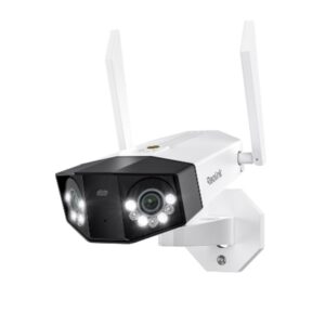 Camera supraveghere wireless cu lentila duala IP WiFi 6 Reolink Duo 3 W750, 8+8 MP, IR 30 m, 2.8 mm, 180 grade, slot card, microfon si difuzor, detectie miscare/om/animal, auto-tracking, sirena, vizualizare de pe telefon, IP67 Camera supraveghere wireless cu lentila duala IP WiFi 6 Reolink Duo 3 W750, 8+8 MP, IR 30 m, 2.8 mm, 180 grade, slot card, microfon si difuzor, detectie miscare/om/animal, auto-tracking, sirena, vizualizare de pe telefon, IP67