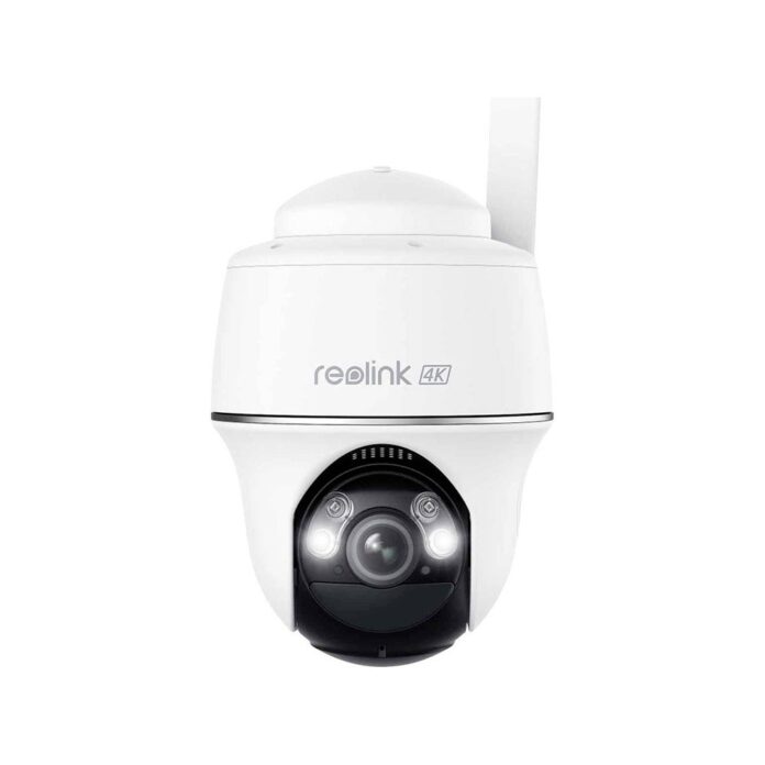 Camera supraveghere wireless rotativa GSM 4G LTE PT Reolink Go PT Ultra G440, 8 MP, IR/lumina alba 10 m, PIR 10 m, acumulator 6000 mAh, alarma personalizabila, microfon si difuzor, slot card, detectie om/vehicul/animal, vizualizare de pe telefon