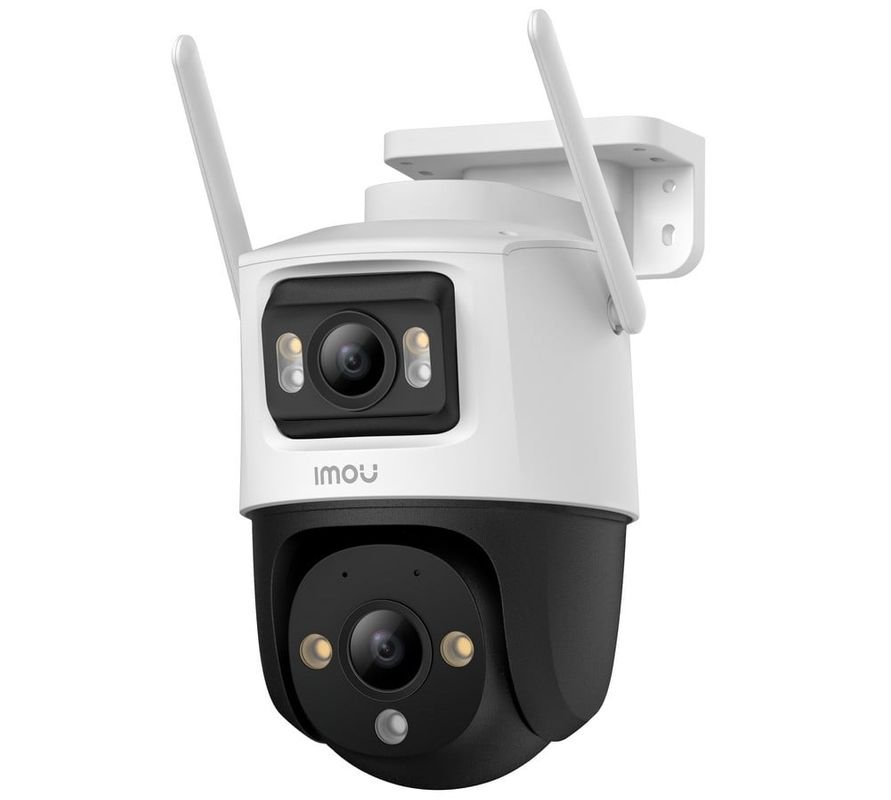 Camera supraveghere IP WiFi cu lentila duala Imou Cruiser Dual PT Full-Color IPC-S7XP-10M0WED, 5+5 MP, 2x 3.6 mm, IR/lumina alba 30 m, microfon si difuzor, slot card, auto smart tracking