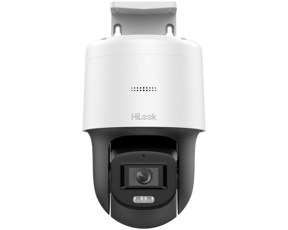 Camera Speed Dome IP Hikvision Hilook PTZ-N2C200C-DE(F0), ColorVu, 2MP Full HD, LED alb 30m, Audio, PoE, IP66