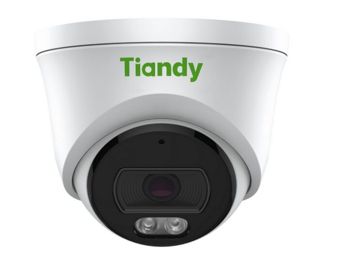 Camera supraveghere IP turret Color Maker Tiandy TC-C35XS-I3WEYSV5.0, 5MP 2K+, IR/LED alb 30m/15m, Microfon, PoE, IP66