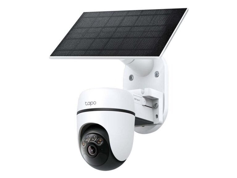Camera supraveghere Wi-Fi cu panou solar Tapo C630 KIT, 3K 5MP, Iluminare duala, Audio, Alarma, control vocal, slot microSD, IP65