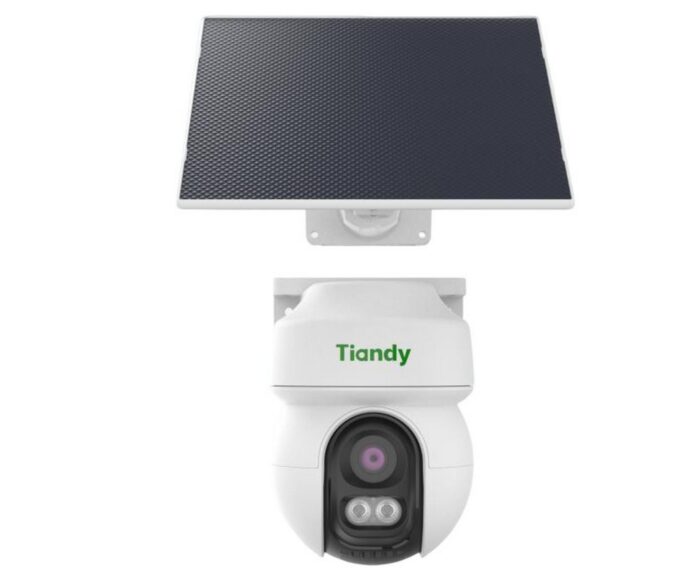 Camera supraveghere 4G cu panou solar Tiandy, 4MP, Iluminare duala, audio, alarma, IP65, TC-H343K 9DA-4