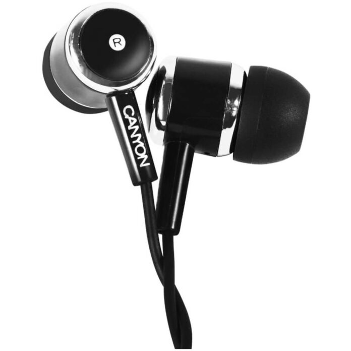 Casti audio In-Ear Canyon EPM-1, Microfon, Alb