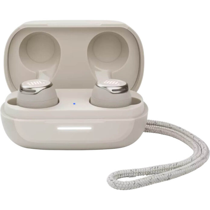 Casti sport audio in-ear JBL Reflect Flow Pro, True Wireless, Noise Cancelling, Bluetooth, Alb