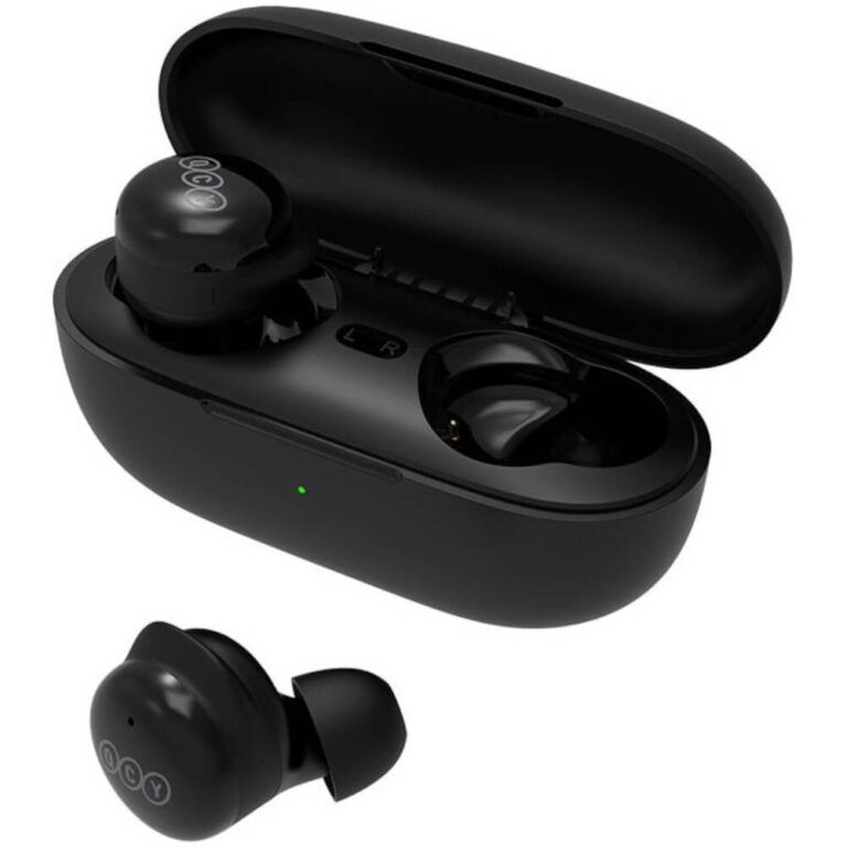 Casti audio In Ear QCY-T17, True Wireless, Bluetooth, Alb