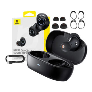 Casti audio True Wireless, Baseus Bowie MA20, ANC, Negru Casti audio True Wireless, Baseus Bowie MA20, ANC, Negru