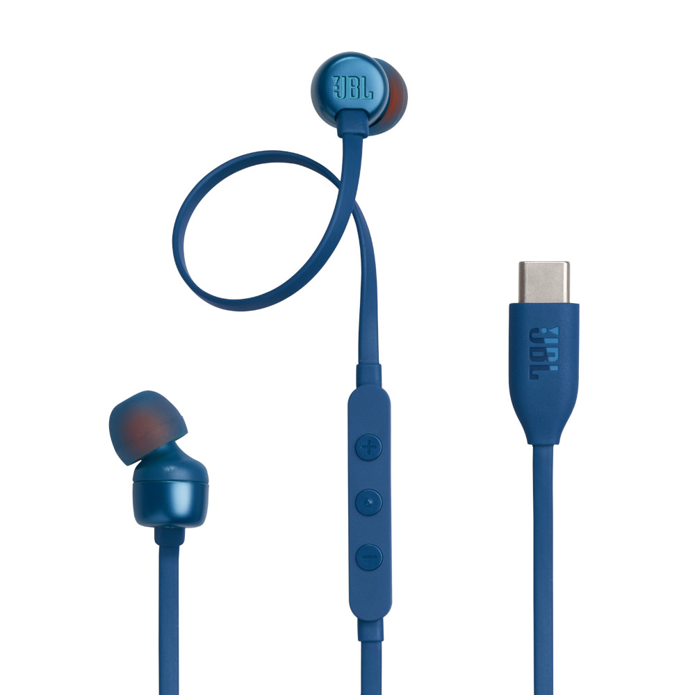 Casti cu fir In-Ear JBL Tune 310C, Microfon, Type-C, Alb