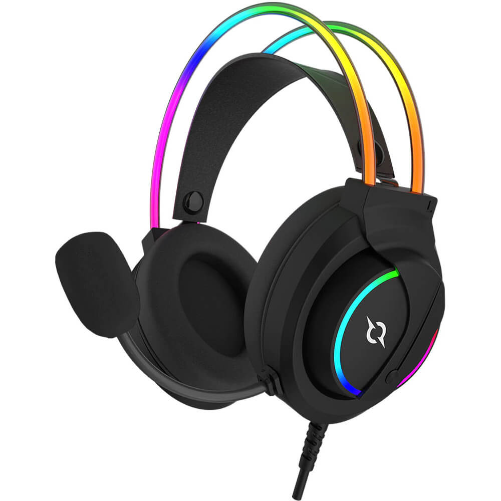 Casti Gaming Aqirys Cygnus, USB, 7.1 surround, Microfon, Negru Casti Gaming Aqirys Cygnus, USB, 7.1 surround, Microfon, Negru
