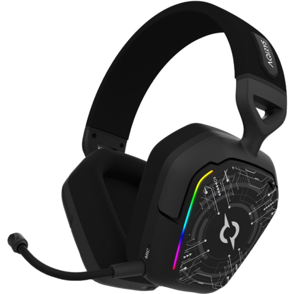 Casti gaming cu microfon Aqirys AQRYS_ALNAIRBK, 3D stereo, RGB dinamica, Negru Casti gaming cu microfon Aqirys AQRYS_ALNAIRBK, 3D stereo, RGB dinamica, Negru