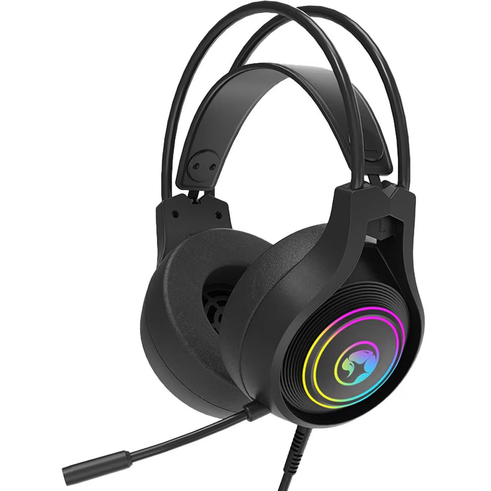 Casti gaming cu microfon Marvo MARVO_HG8921, Iluminare RGB, Negru Casti gaming cu microfon Marvo MARVO_HG8921, Iluminare RGB, Negru
