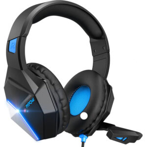 Casti gaming cu microfon Mpow EG10, USB, Jack 3.5 mm, Negru/Albastru Casti gaming cu microfon Mpow EG10, USB, Jack 3.5 mm, Negru/Albastru